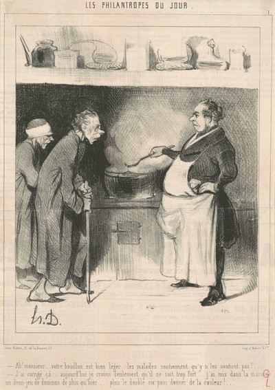 Ach! Pane...váš vývar je... od Honoré Daumier