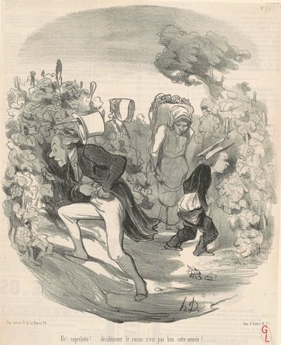 Ach! Saperlotte! ... Hrozny letos nejsou dobré! ... od Honoré Daumier