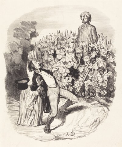 Ach! Saperlotte, myslím, že jsme sevřeni! od Honoré Daumier