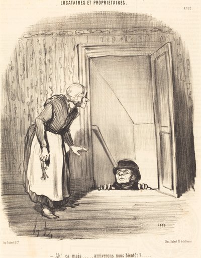 Ach! že ale... dorazíme brzy? od Honoré Daumier