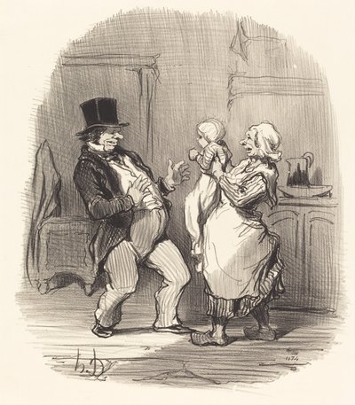 Ach! pane... nesmějte se mu tak... od Honoré Daumier