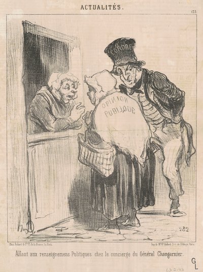 Jdu na politické informace... od Honoré Daumier