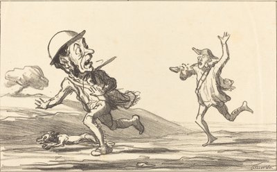 No tak!... zdá se... vyhrazený lov od Honoré Daumier