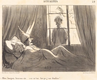 No tak buržoazi, rychle vstávej... od Honoré Daumier