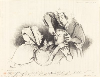 Silně zatlačte, náraz se dostane dovnitř... od Honoré Daumier