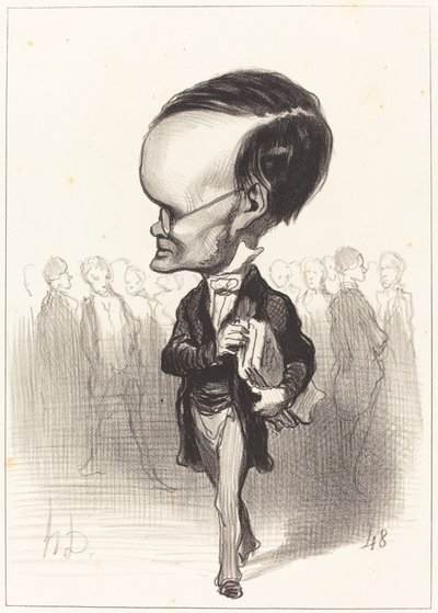 Paže. Jacques Lherbette od Honoré Daumier