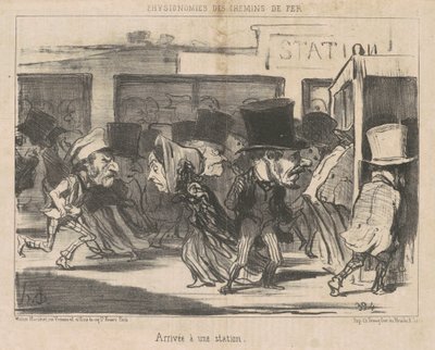 Příjezd na stanici od Honoré Daumier