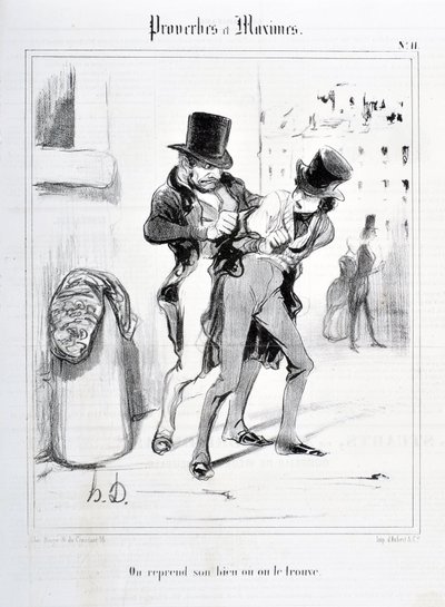 Dílo Honore Daumiera (1808-1879). Charivari pochází z roku 1840: MUSEE DES BEAUX ARTS - PALAIS LONGCHAMP, MARSEILLE od Honoré Daumier