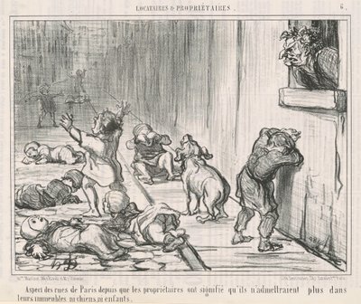 Vzhled pařížských ulic od... od Honoré Daumier