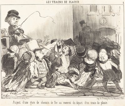 Vzhled nádraží... od Honoré Daumier