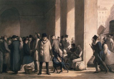 Na Gare Saint-Lazare, 1860. od Honoré Daumier