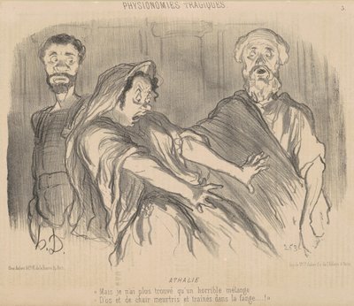 Athalia od Honoré Daumier