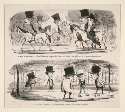 V Bois de Boulogne od Honoré Daumier