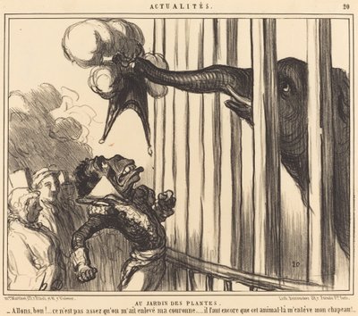 V Jardin des Plantes od Honoré Daumier