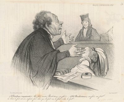 Mimochodem, mistře Barbotteau... od Honoré Daumier