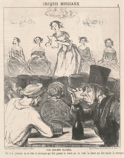 Na Champs Elysees od Honoré Daumier