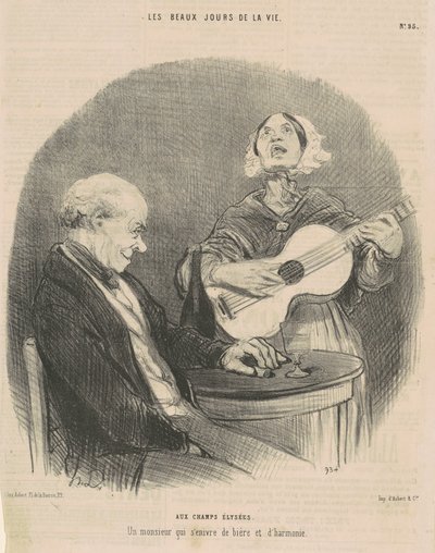Na Champs Elysees od Honoré Daumier