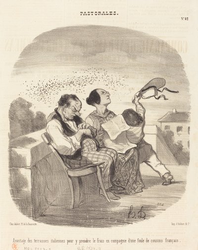 Výhody italských teras... od Honoré Daumier