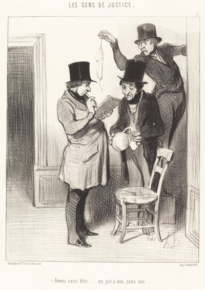 Vzali jsme to... hrnec s vodou, bez vody od Honoré Daumier
