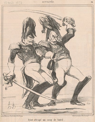 Po spálení sluncem od Honoré Daumier