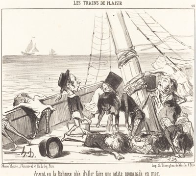 Po nešťastném nápadu jet... na moře od Honoré Daumier