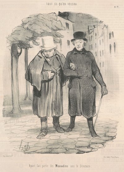 Byl součástí muskadinů pod správní radou od Honoré Daumier