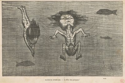 Neohrožení koupající se od Honoré Daumier