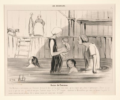 Dámské lázně. Ano, paní, to od Honoré Daumier