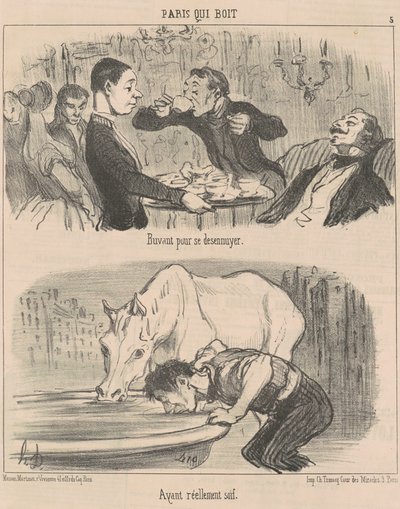 Slintání, aby se člověk nudil od Honoré Daumier