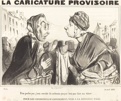 Nemluv o tom, jsem pokrytý mozkem... od Honoré Daumier