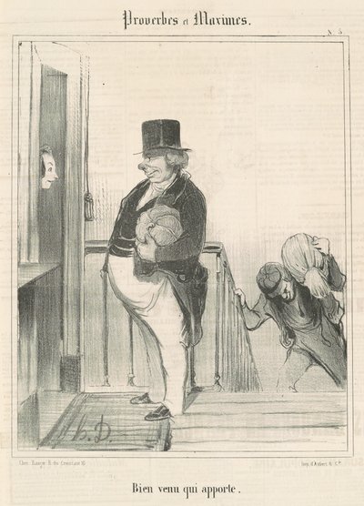 Vítej, kdo přináší od Honoré Daumier