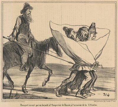 Kytice zaslaná... ruskému císaři... od Honoré Daumier