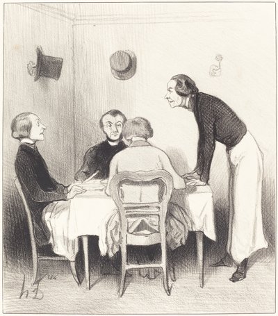 restaurační mrkev od Honoré Daumier