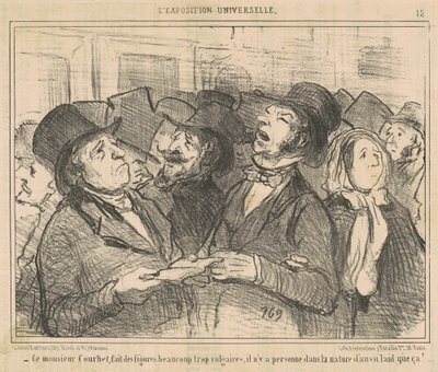 Tento monsieur Courbet dělá figurky...vulgární... od Honoré Daumier