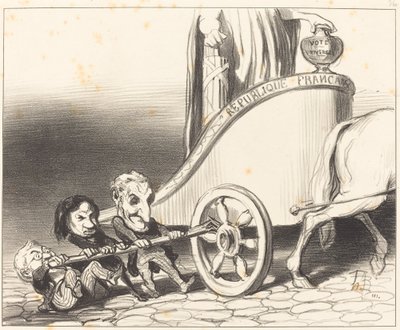 Tento vůz bude vždy fungovat... od Honoré Daumier