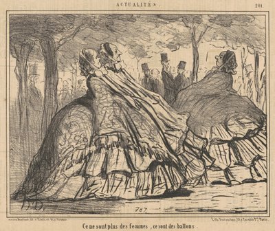 Už to nejsou ženy, jsou to balónky od Honoré Daumier