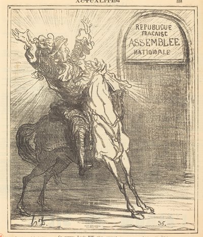 Tenhle chudák Ludvík XIV. nevěřil svým očím od Honoré Daumier