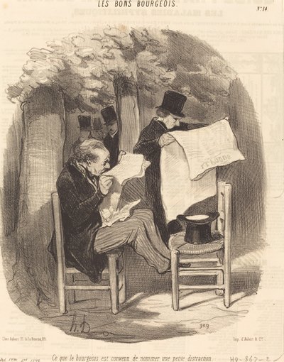 To, čemu se buržoazie shodla nazvat... rozptýlením od Honoré Daumier