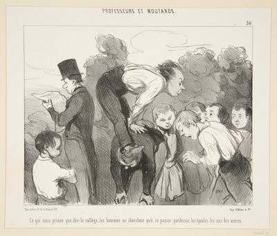 Což nám dokazuje, že z vysoké školy od Honoré Daumier