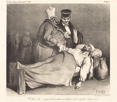 Tenhle, můžeme ho osvobodit! (Toho můžeme osvobodit! Už není nebezpečný!) od Honoré Daumier