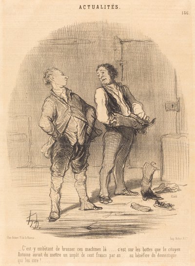 Je otravné tam ty stroje kartáčovat... od Honoré Daumier