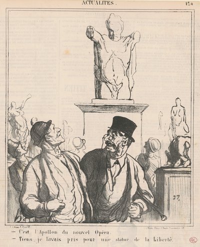 Je to Apollo nové opery od Honoré Daumier