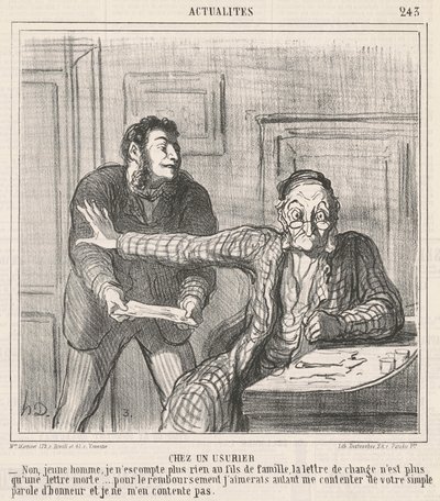 U lichváře od Honoré Daumier