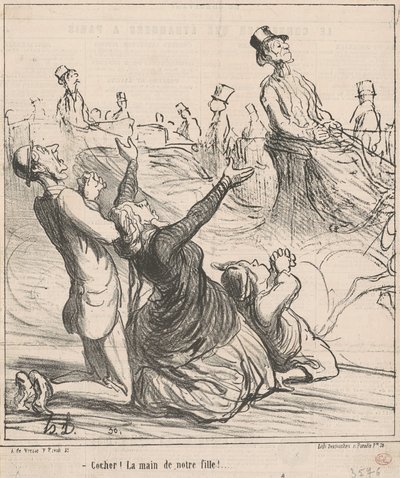Šek! Ruka naší dcery! od Honoré Daumier