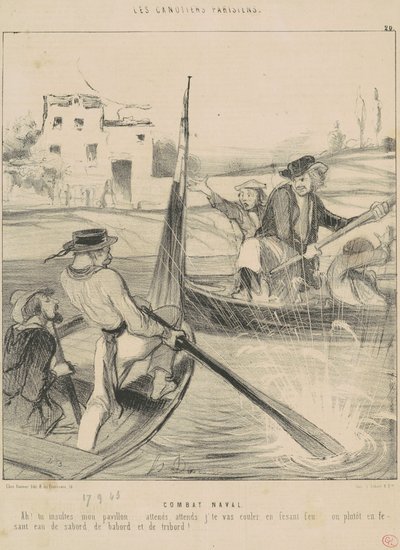 Bojové námořnictvo od Honoré Daumier