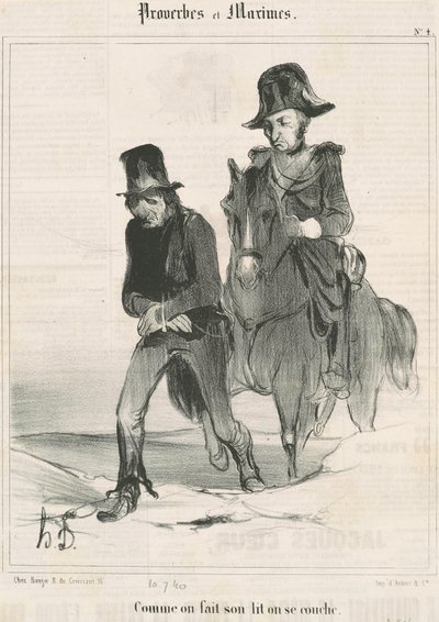 Když si usteleme postel, lehneme si od Honoré Daumier