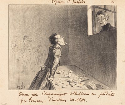 Jako to buněčné vězení... od Honoré Daumier