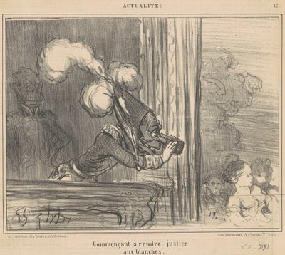 Začít činit spravedlnost vůči bílým ženám od Honoré Daumier