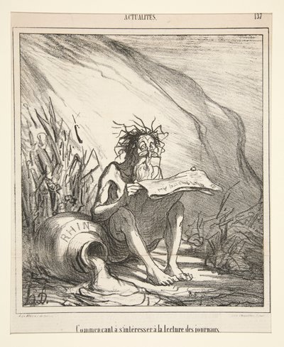 Začátečník a s od Honoré Daumier