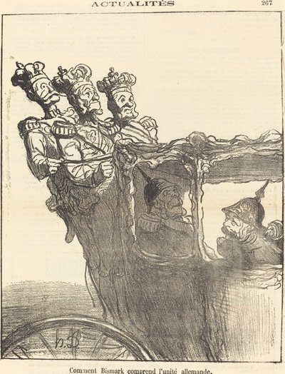 Jak Bismarck rozumí německé jednotě od Honoré Daumier